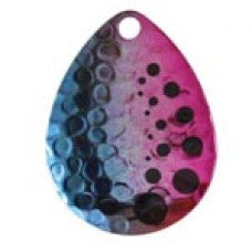 Colorado Hammered Nickel Dot Spinner Blade, Rainbow