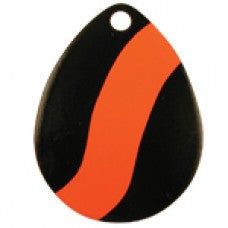 Colorado Striped Spinner Blade, Black Orange