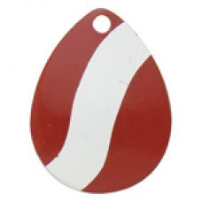 Colorado Striped Spinner Blade, Red White