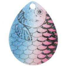 Colorado Fish Scale Crystal Spinner Blade, Rainbow Fish Scale