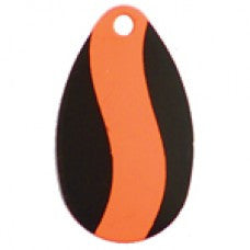 Indiana, Striped Spinner Blade, Black Orange Stripe