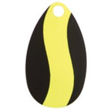 Indiana, Striped Spinner Blade, Black Yellow Stripe