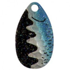 Indiana, Crystal Spinner Blade, Blue Hammered Nickel Perch Crystal