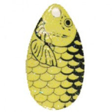 Indiana, Fish Scale Crystal Spinner Blade, Chartreuse
