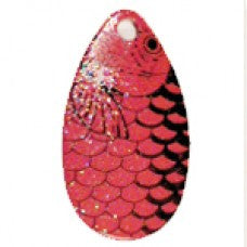 Indiana, Fish Scale Crystal Spinner Blade, Pink