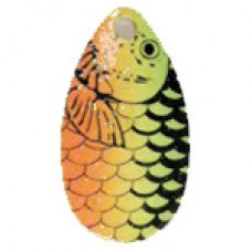 Indiana, Fish Scale Crystal Spinner Blade, Firetiger