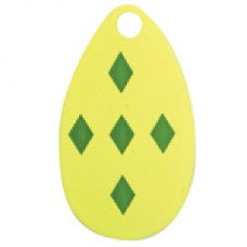 Indiana, 5 Of Diamonds Spinner Blade, Yellow 5 Green Diamonds