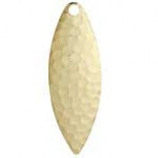 Willowleaf, Hammered Spinner Blade, Hammered Gold Plated