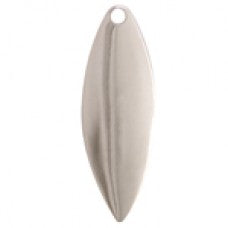 Willowleaf, Pro Spin Spinner Blade, Plain Nickel