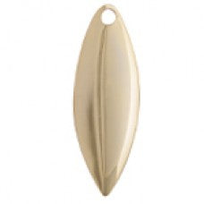 Willowleaf, Pro Spin Spinner Blade, Plain Gold Plated