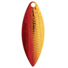 Willowleaf Pro Scale Spinner Blade, Chartreuse Red Dye