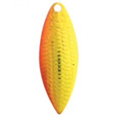 Willowleaf Pro Scale Spinner Blade, Chartreuse Orange Dye