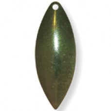 Willowleaf Dyed Spinner Blade, Green Dye