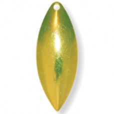 Willowleaf Dyed Spinner Blade, Chartreuse Dye