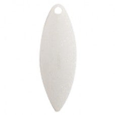 Willowleaf, Painted Spinner Blade, White