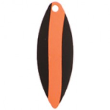 Willowleaf, Striped Spinner Blade, Black Orange Stripe