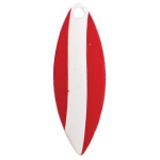 Willowleaf, Striped Spinner Blade, Red White Stripe