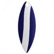 Willowleaf, Striped Spinner Blade, Blue White Stripe