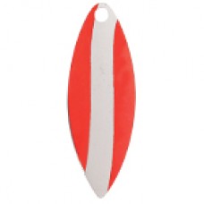 Willowleaf, Striped Spinner Blade, Orange White Stripe