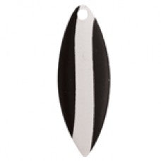 Willowleaf, Striped Spinner Blade, Black White Stripe