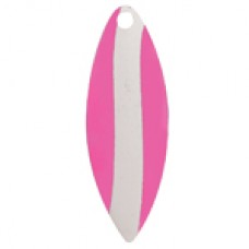 Willowleaf, Striped Spinner Blade, Pink White Stripe