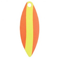 Willowleaf, Striped Spinner Blade, Orange Yellow Stripe