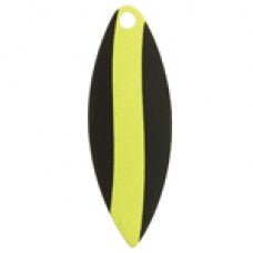 Willowleaf, Striped Spinner Blade, Black Yellow Stripe