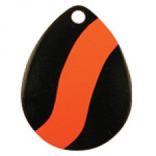 Colorado Deep Cup Striped Spinner Blade, Black Orange