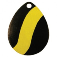 Colorado Deep Cup Striped Spinner Blade, Black Yellow