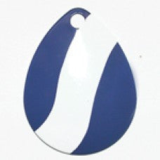Colorado Deep Cup Striped Spinner Blade, Blue White